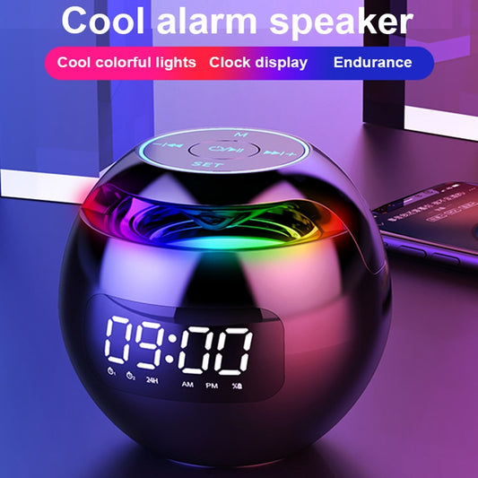 Mini Bluetooth Speaker LED Display Alarm Clock